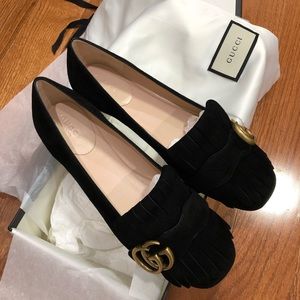 Gucci GG Marmont loafers. 36.5